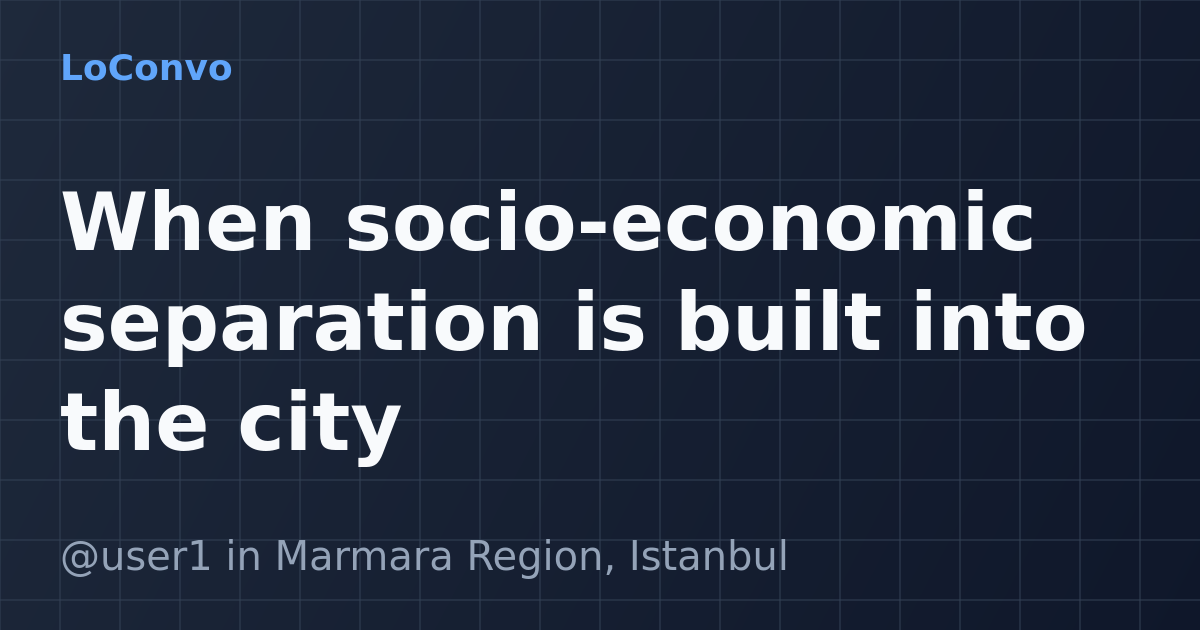 Map preview for When socio-economic separation is built into the city