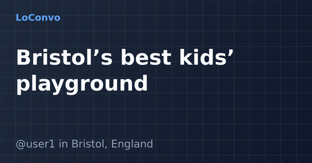 Map preview for Bristol’s best kids’ playground