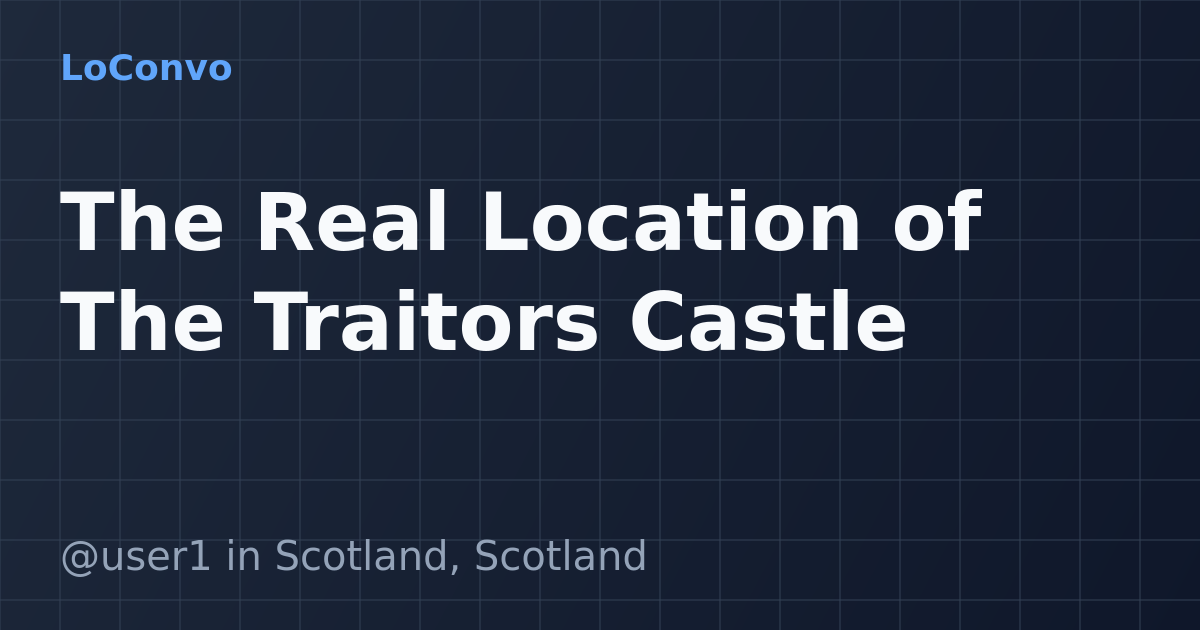 Map preview for The Real Location of The Traitors Castle